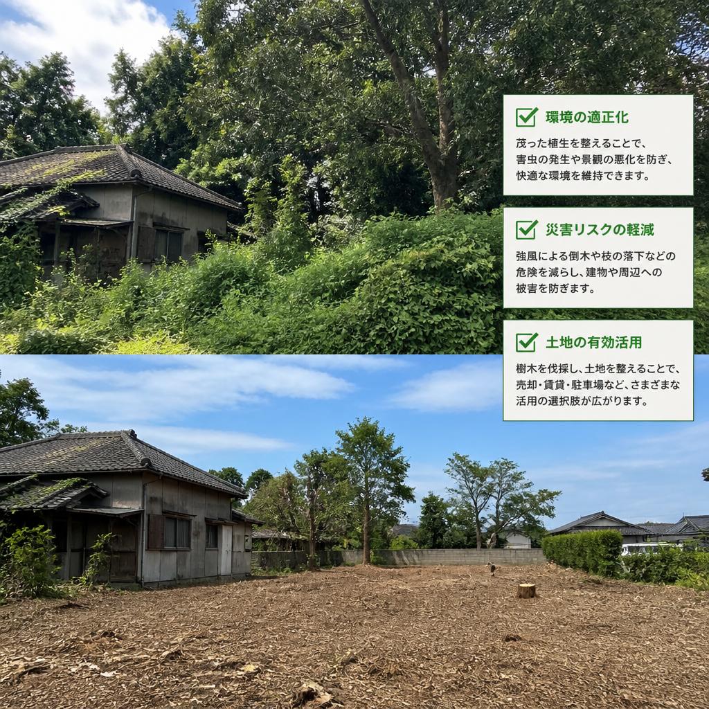 樹木伐採がもたらすメリット