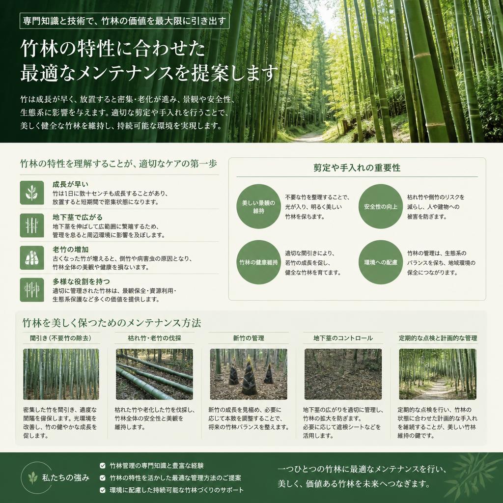 プロフェッショナルによるメンテナンス