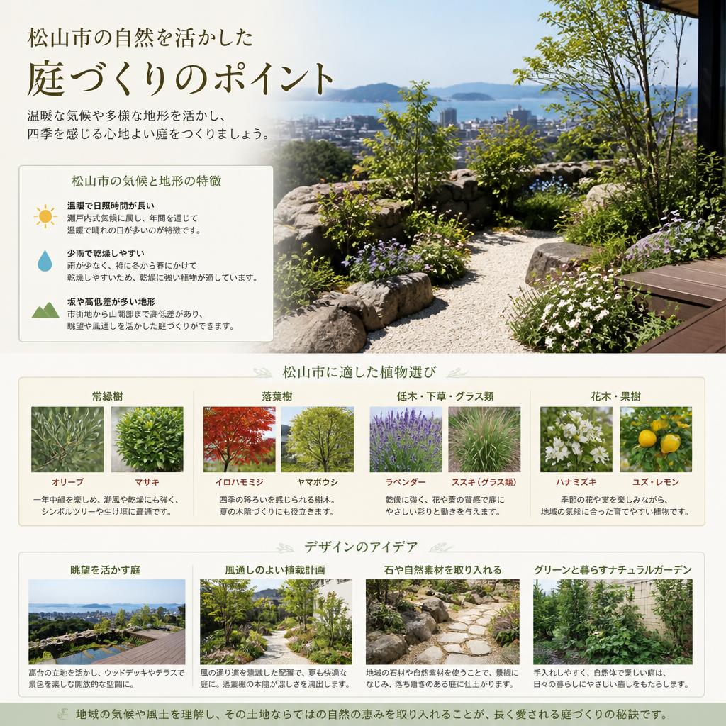 松山市の庭作りのポイント