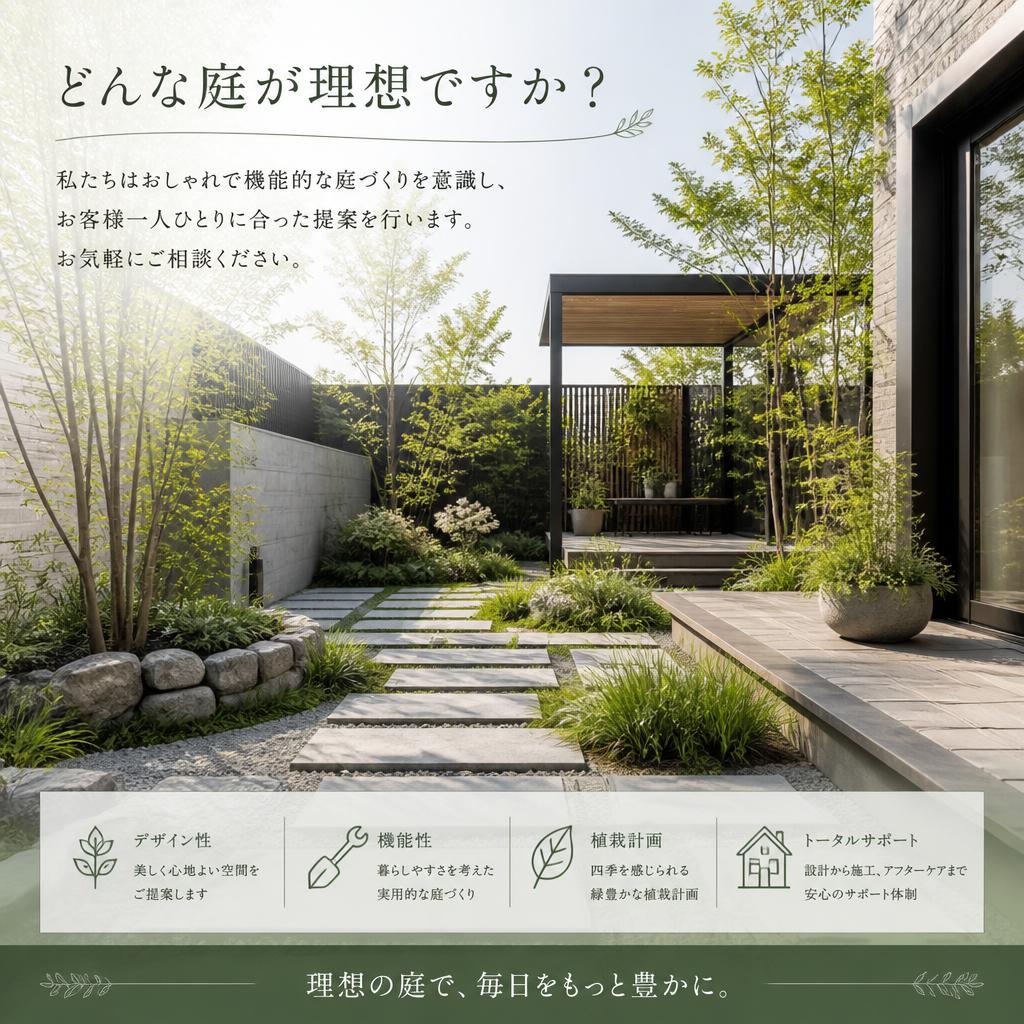 おしゃれな庭を叶える提案