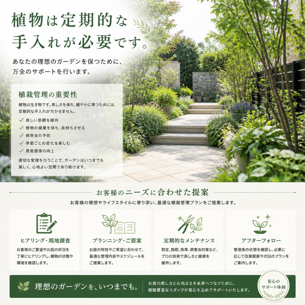 植栽管理で美しさを保つ
