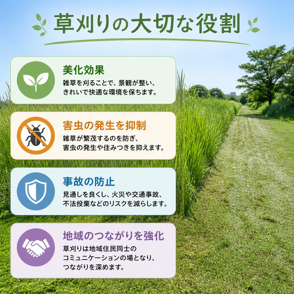 草刈りが地域にもたらすメリット