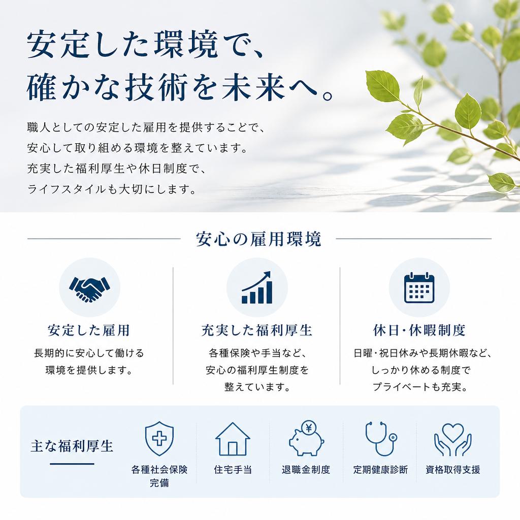 安心の雇用保障