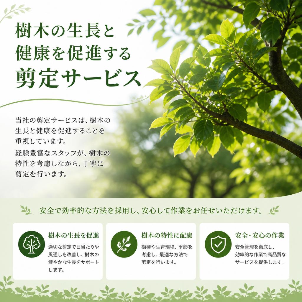 剪定サービスの特徴