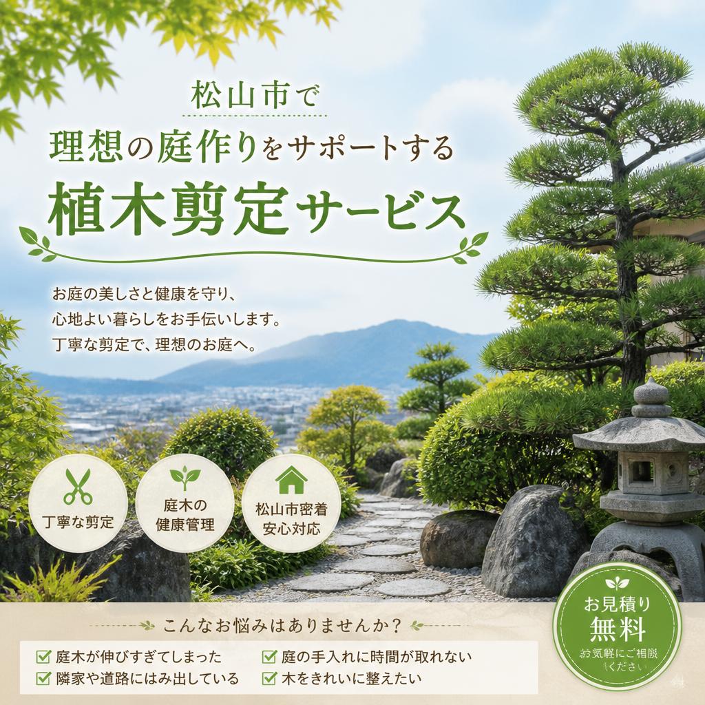 松山市で理想の庭作りをサポートする植木剪定サービス