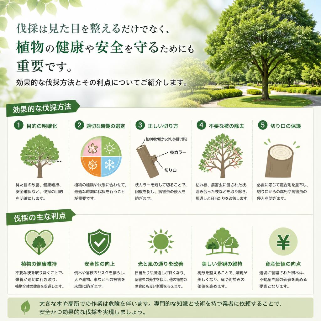 2. 伐採の重要性とメリット