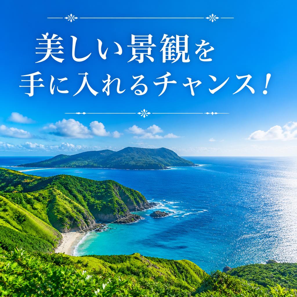 美しい景観を手に入れるチャンス！