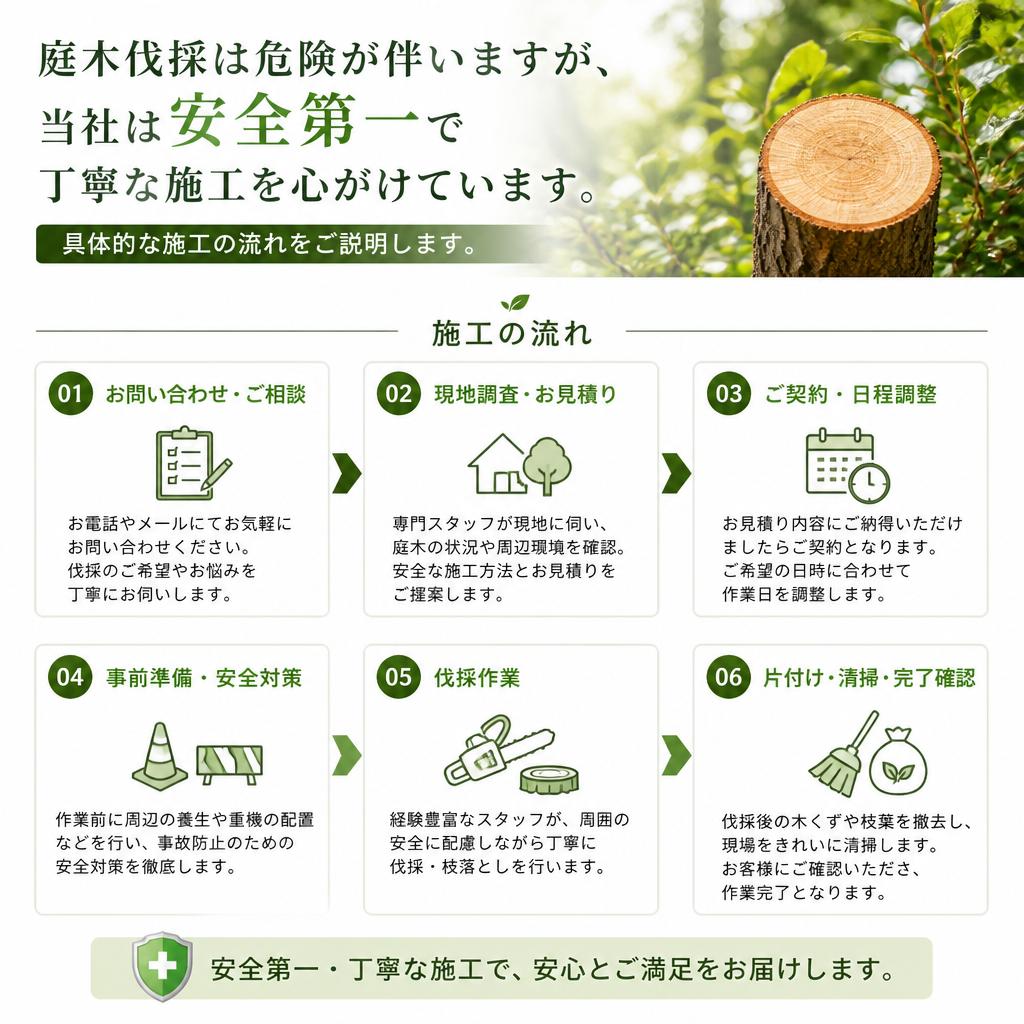 安全な施工の流れ