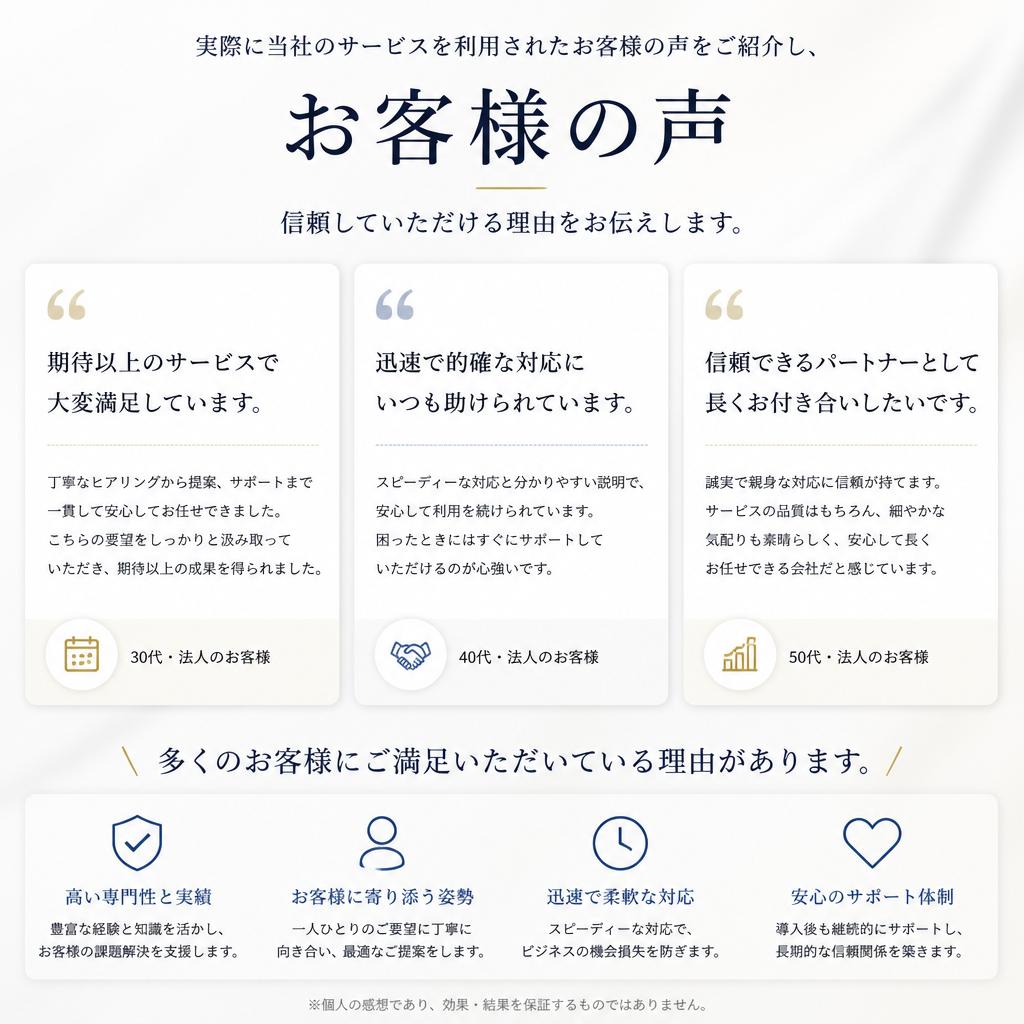 お客様の声